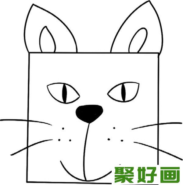 简笔画   小小的猫的长胡须