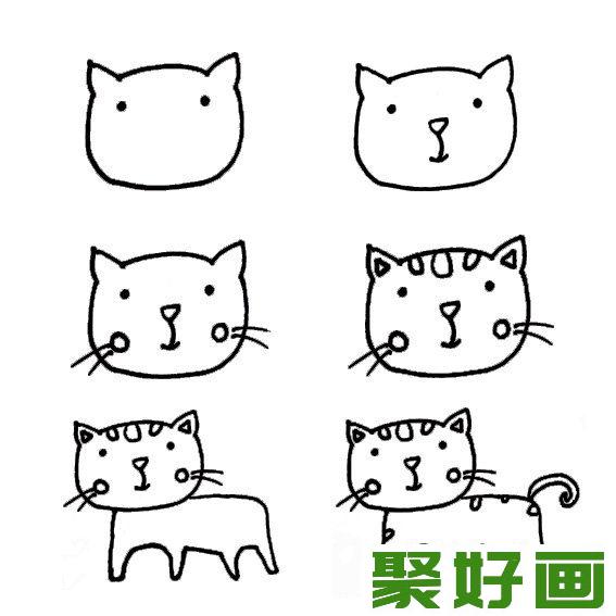 小猫咪简笔画