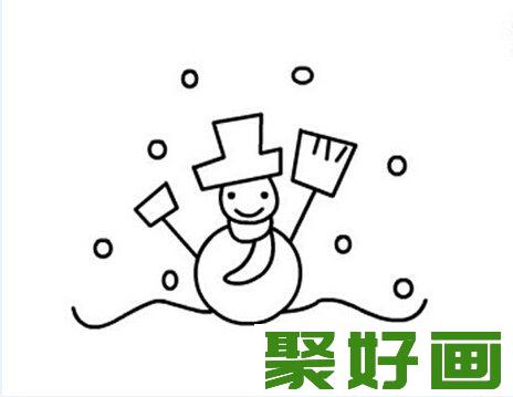 雪人简笔画详解