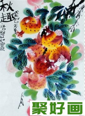 儿童画中国画美丽的花作品欣赏