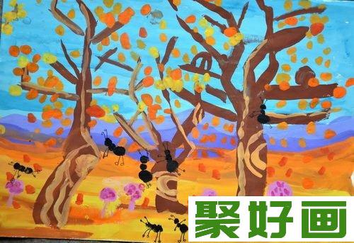 儿童水彩画：自然风景儿童水彩画作品欣赏