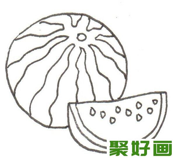 卡通画   西瓜表皮花纹