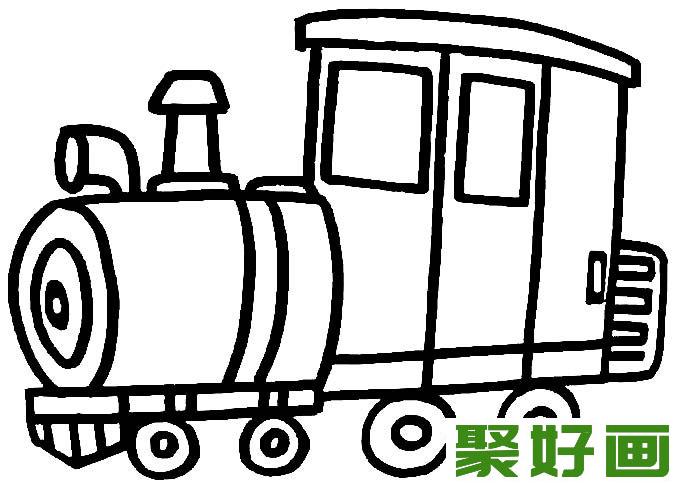 简笔画火车,火车简笔画,简笔画火车,儿童画火车05