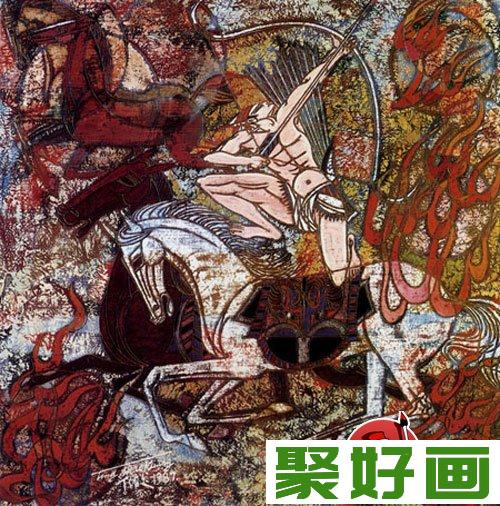 丁绍光人物美术装饰画作品欣赏