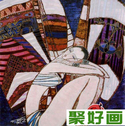 丁绍光人物美术装饰画作品欣赏