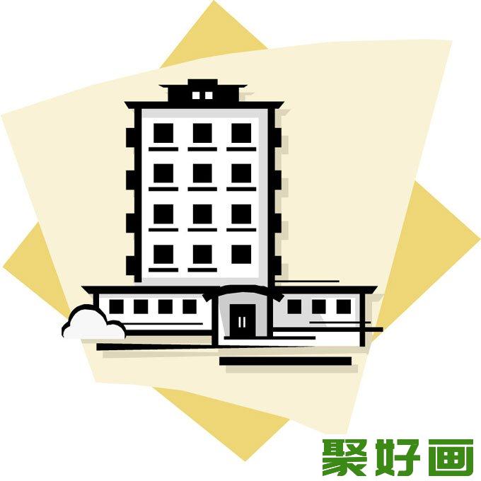 漂亮的建筑简笔画矢量图片5