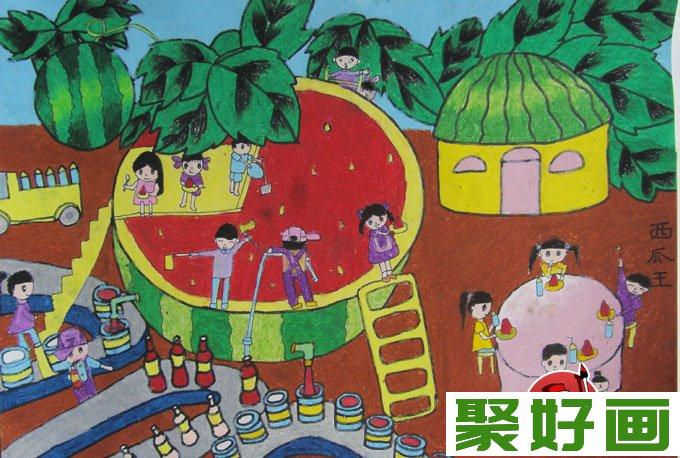 小学生科幻画作品：儿童科幻画图片大全