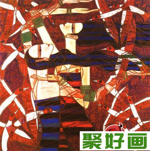 丁绍光人物美术装饰画作品欣赏