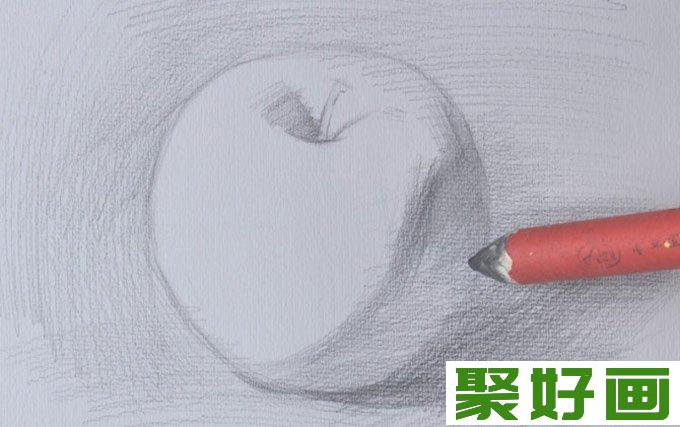 素描教程,苹果素描,素描静物