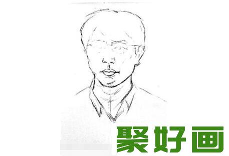 素描戴眼镜的男人1