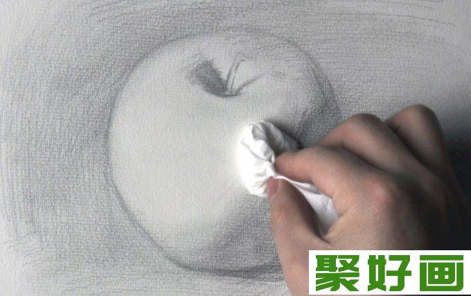 素描教程,苹果素描,素描静物