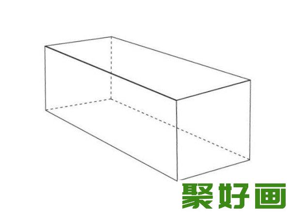 素描长方体外形