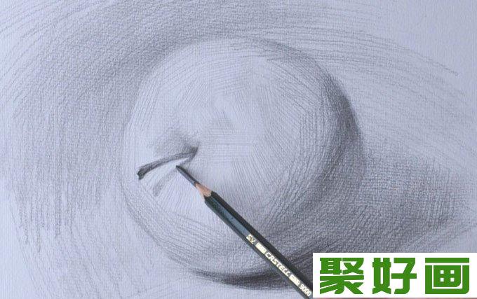 苹果的明暗素描写生图文教程12