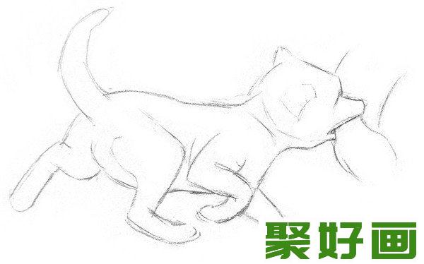 素描小狐狸线条