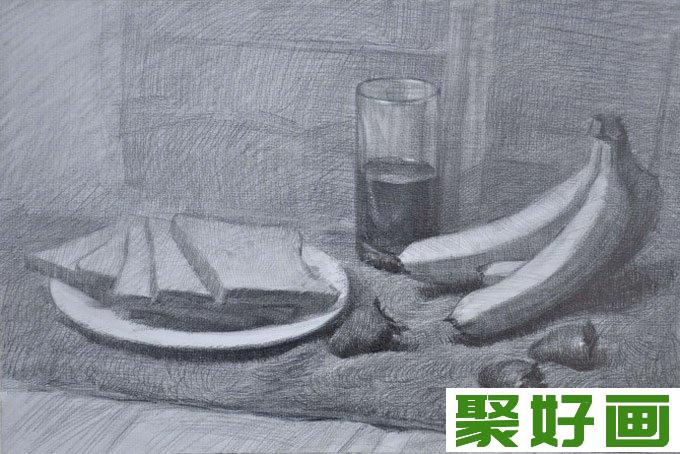 多种负责静物组合素描写生教程图七