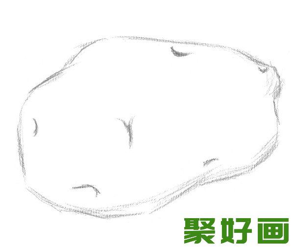 素描土豆轮廓