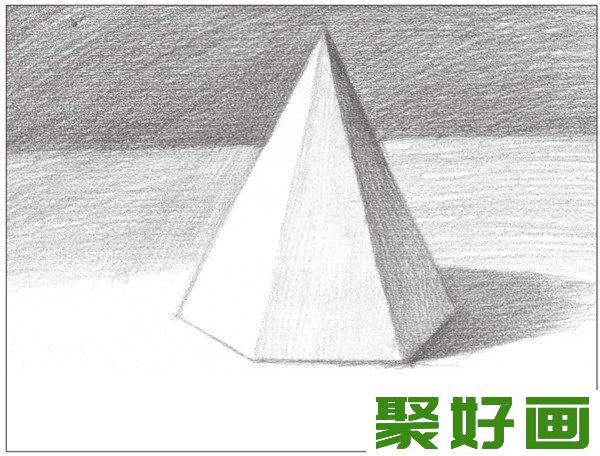 素描六棱锥深浅密度