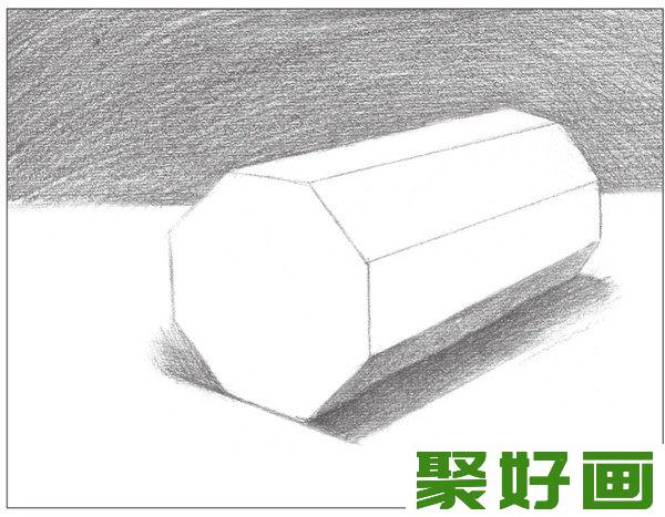 素描八棱柱绘画教程