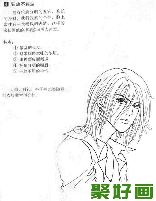 不同男生素描教程