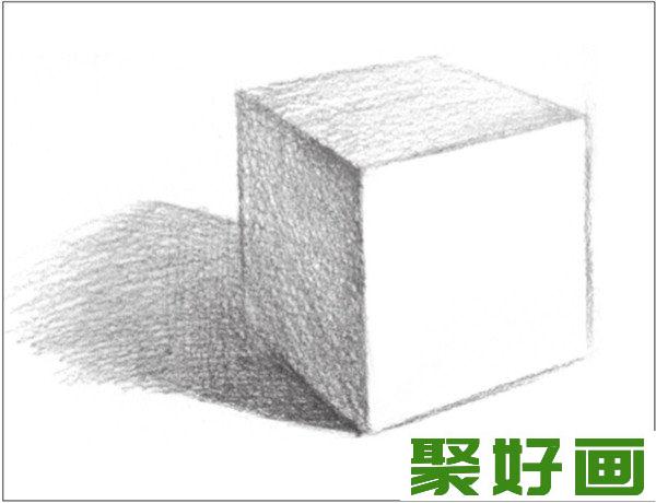 素描正方体虚实感