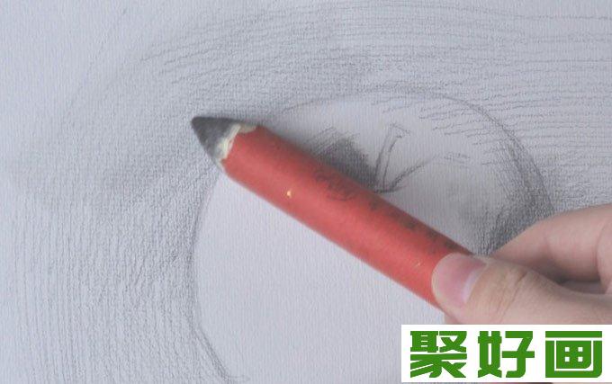 素描教程,苹果素描,素描静物