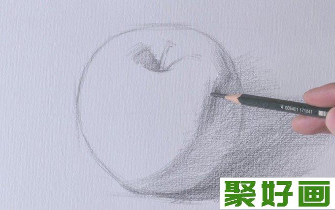 素描教程,苹果素描,素描静物