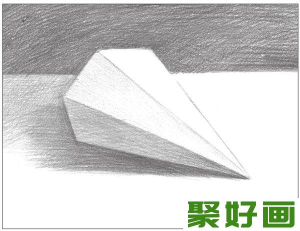 素描平躺六棱锥深浅变化