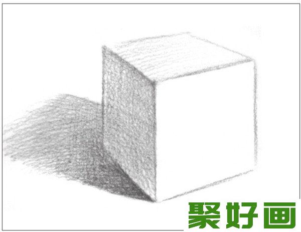 素描正方体黑白