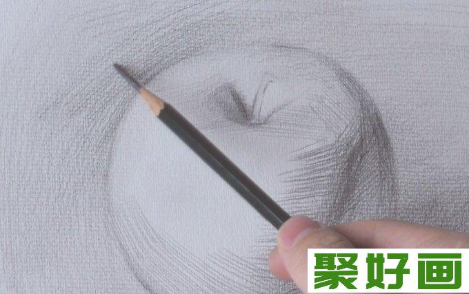 素描教程,苹果素描,素描静物