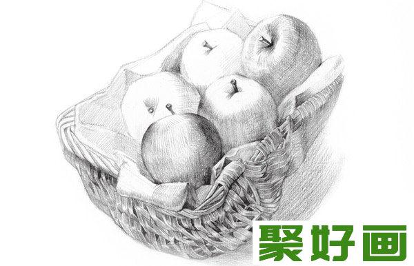 素描苹果明暗关系