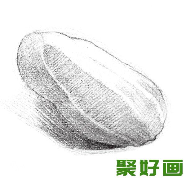 素描花生明暗加深