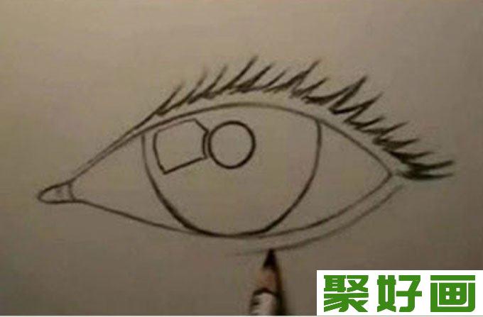 18个步骤教你用铅笔画眼睛手绘素描教程（4）