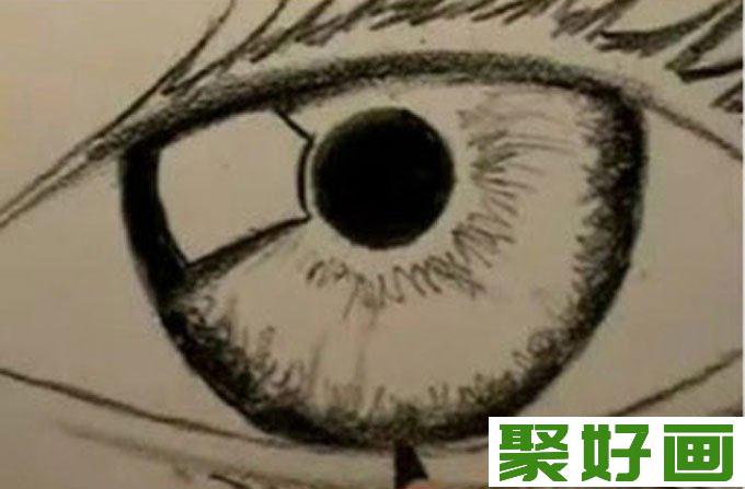 18个步骤教你用铅笔画眼睛手绘素描教程（8）