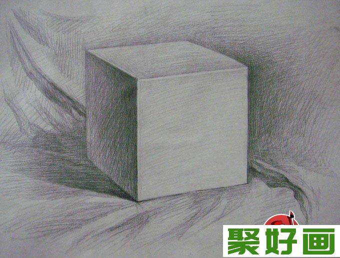 素描几何体-石膏几何体素描作品高清大图图片4