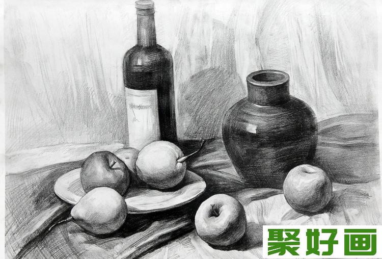 素描入门：素描的光源角度与构图造型