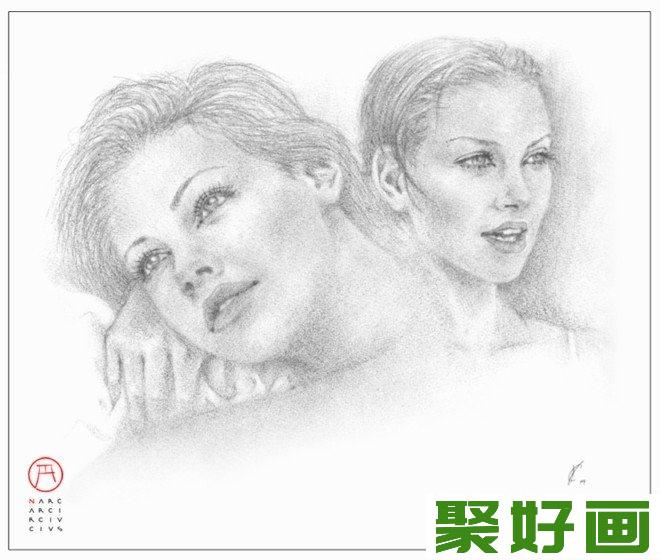 名画家科拉多瓦内利素描赏析