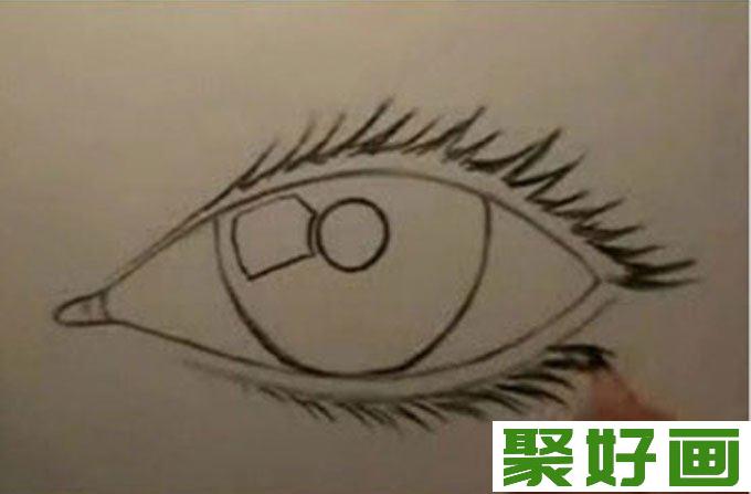 18个步骤教你用铅笔画眼睛手绘素描教程（5）