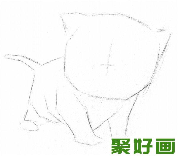 素描猫咪轮廓