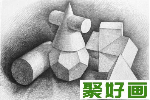 素描入门：素描的光源角度与构图造型