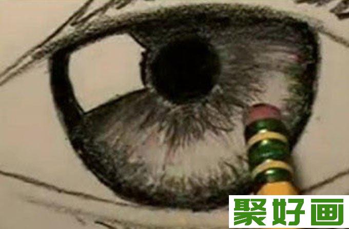 18个步骤教你用铅笔画眼睛手绘素描教程（9）