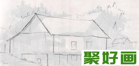 素描<a href=../zhuti/fengjinghua/ target=_blank class=infotextkey><a href=../zhuti/fengjinghua/ target=_blank class=infotextkey>风景画</a></a>篱笆房子