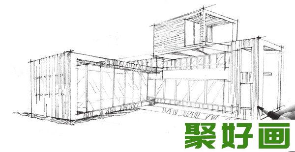 速写优雅会所刻画