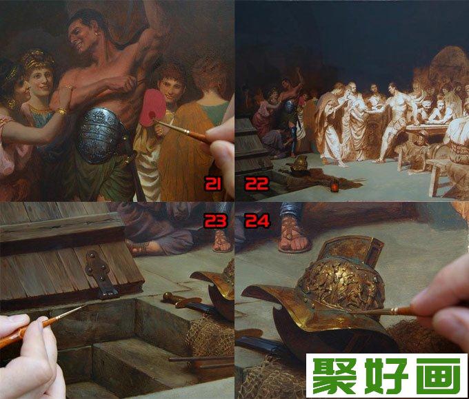 欧洲人物油画教程:高手画油画的全过程（6）