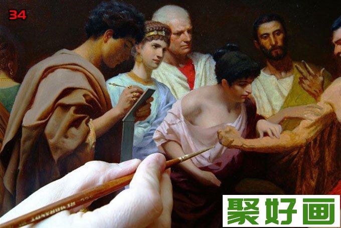 欧洲人物油画教程:高手画油画的全过程（34）