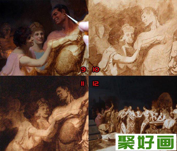 欧洲人物油画教程:高手画油画的全过程（3 ）