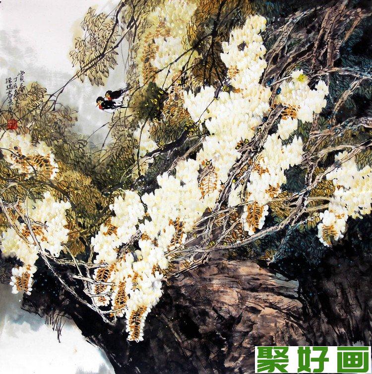 孙瑞春花鸟画作品