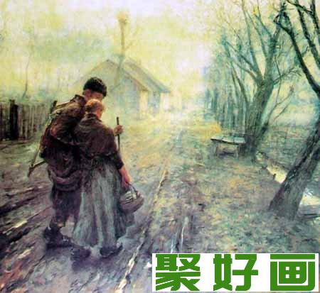 情景<a href=../zhonglei/youhua/ target=_blank class=infotextkey><a href=../zhonglei/youhua/ target=_blank class=infotextkey>油画</a></a>：艰难的行走