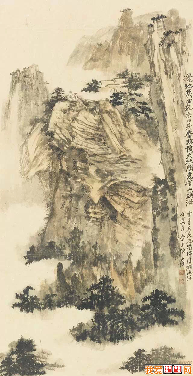 张大千山水画作品