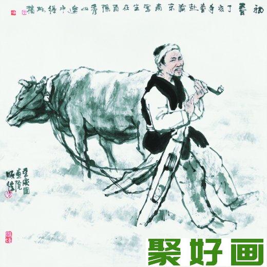 回族画家周顺恺国画作品