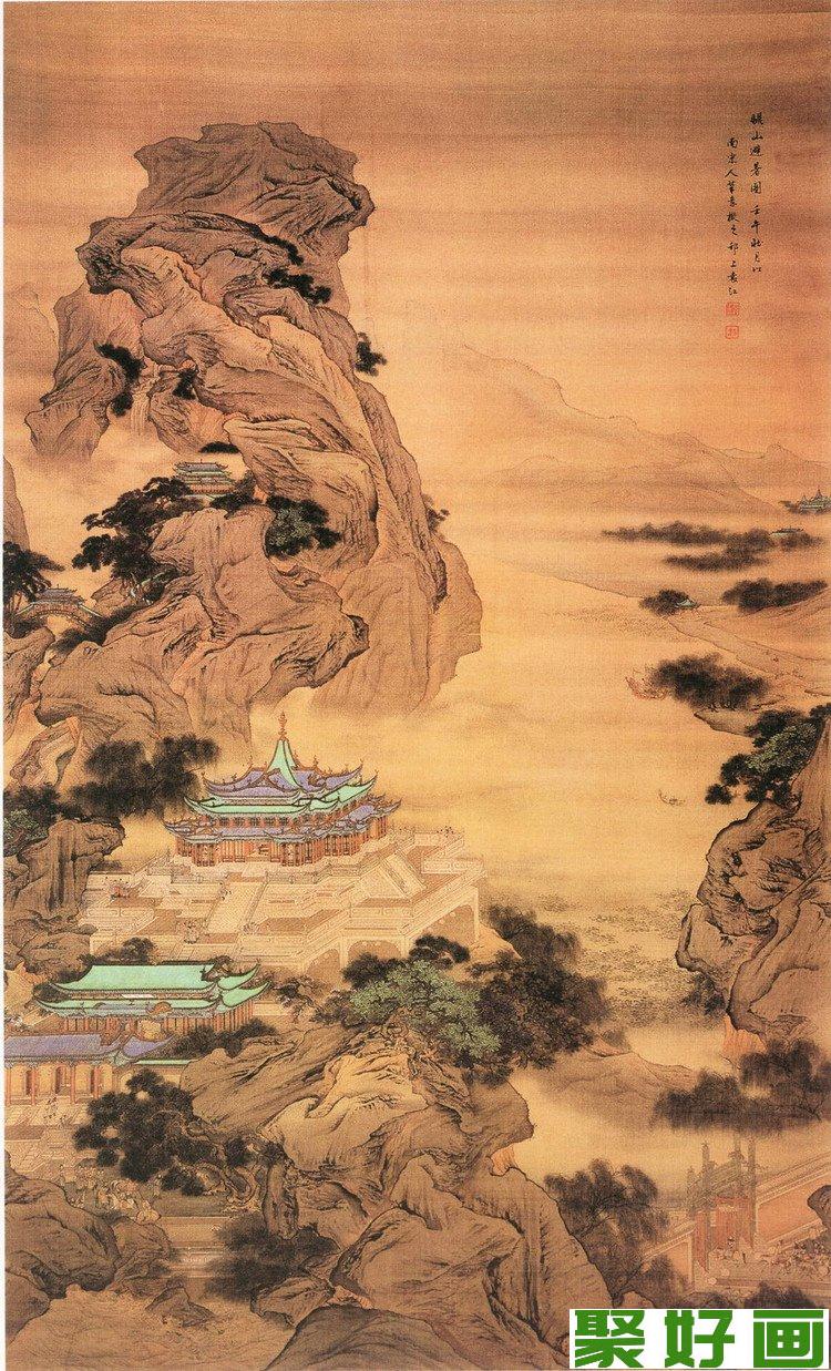 李成山水<a href=../zhuti/fengjinghua/ target=_blank class=infotextkey><a href=../zhuti/fengjinghua/ target=_blank class=infotextkey>风景画</a></a>：寒林平野图 